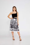 Old Town Printed A-line Skirt