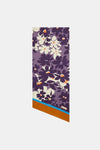 FLORAL PATTERNED SILK SCARF