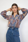 Aracelis Blue Blouse