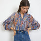 Aracelis Blue Blouse