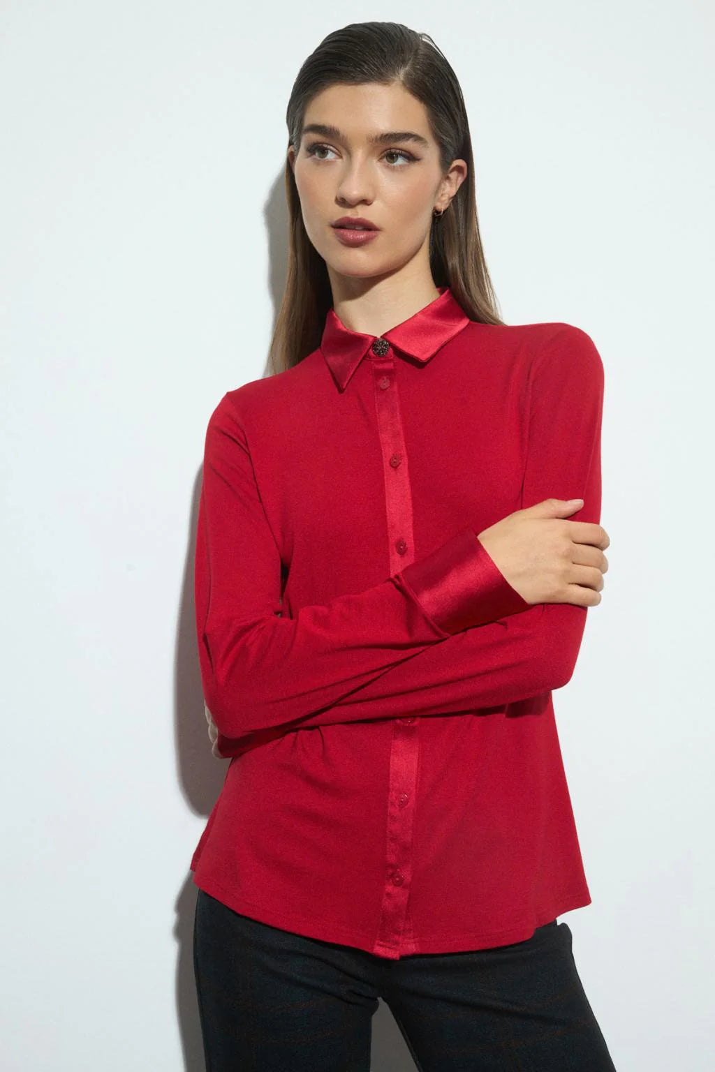 ruby red dress shirt 899 | Cahoot men's Ruby Red Houndstooth-Tactile Shirt