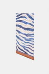 ZEBRA PATTERNED SILK SCARF