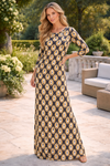 Golden Eclipse Maxi Dress