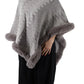Faux fur zig zag wrap