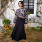 Flared Midi Skirt