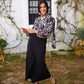 Flared Midi Skirt