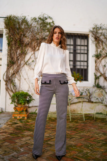 Printed bag pants