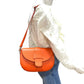 Orange Genuine Leather Women Bag