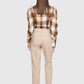 Mid Waist Classic Beige Carrot Trousers