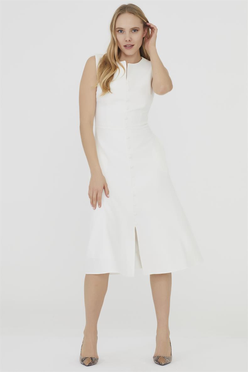 anglaise midi dress Khaki Broderie Anglaise Brooke Midi Dress