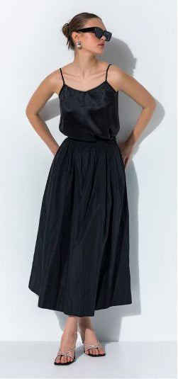 Serene Elegance Taffeta Skirt