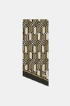 GEOMETRIC PATTERNED SILK SCARF