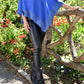 Embellished edge poncho
