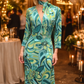 Emerald Mirage Maxi Dress