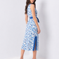 Blue Petal Midi Dress