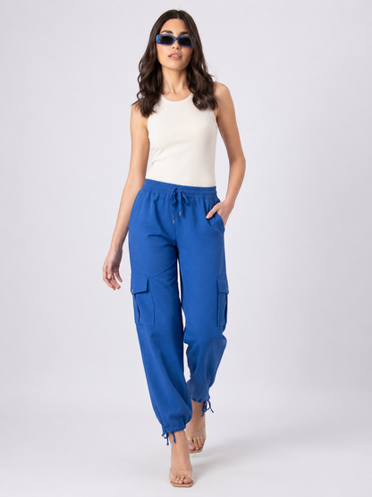 Cobalt Cargo Pants