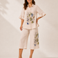 Natural Botanical Capri Pants