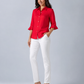 Rosso Ruffle Linen Shirt