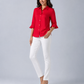 Rosso Ruffle Linen Shirt