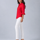 Rosso Ruffle Linen Shirt