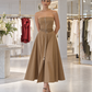 Sophia Strapless Midi Dress