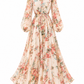 Romantic Floral Print Maxi Dress