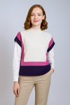 Color Block Knit Blouse