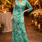 Emerald Mirage Maxi Dress