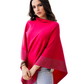 Embellished edge poncho