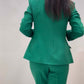 Emerald Elegance Women's Suit Set