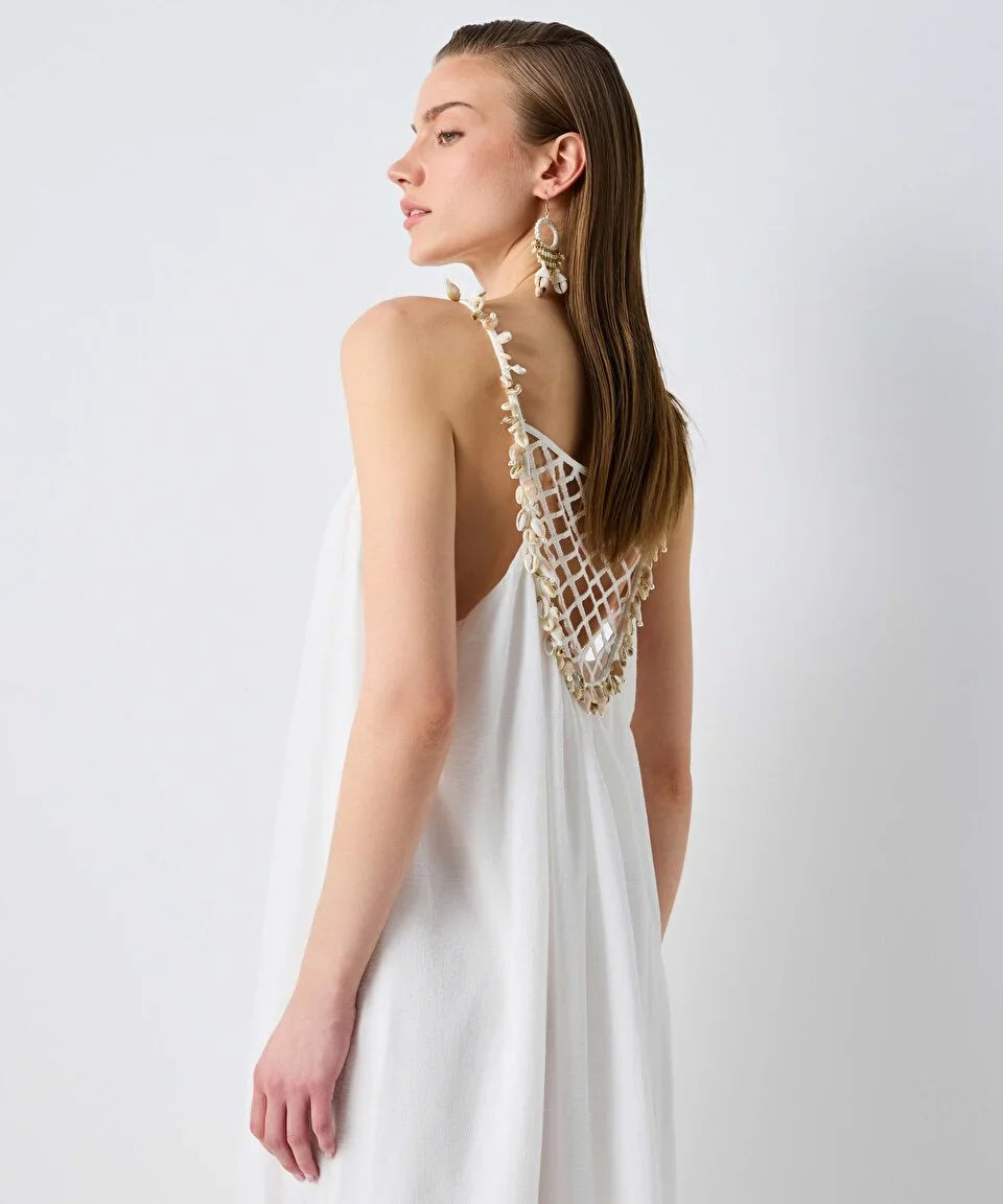 seashell white dress Norah Boutique | Union Station, DC