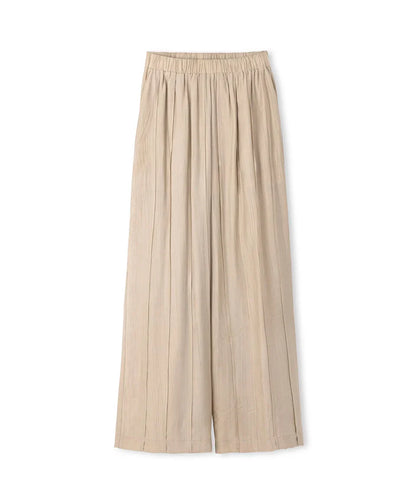 Textured wide leg fit pants