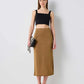 Knitwear gold skirt