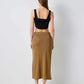 Knitwear gold skirt