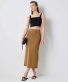 Knitwear gold skirt