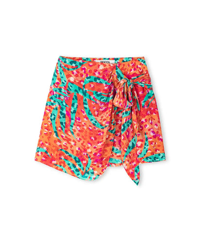 Leopard pattern shorts skirt