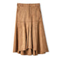 Suede Mid-Length Skirt