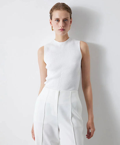 Ribbed knit Blouse