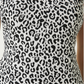 Black & White Leopard Print Mini Dress