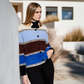 Color Block Stripe Cardigan