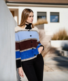 Color Block Stripe Cardigan