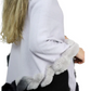 Ombre trim poncho