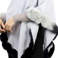 Ombre trim poncho