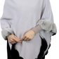 Ombre trim poncho