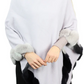 Ombre trim poncho