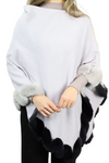 Ombre trim poncho