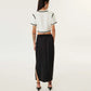 SLOGAN JACQUARD SKIRT