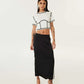 SLOGAN JACQUARD SKIRT