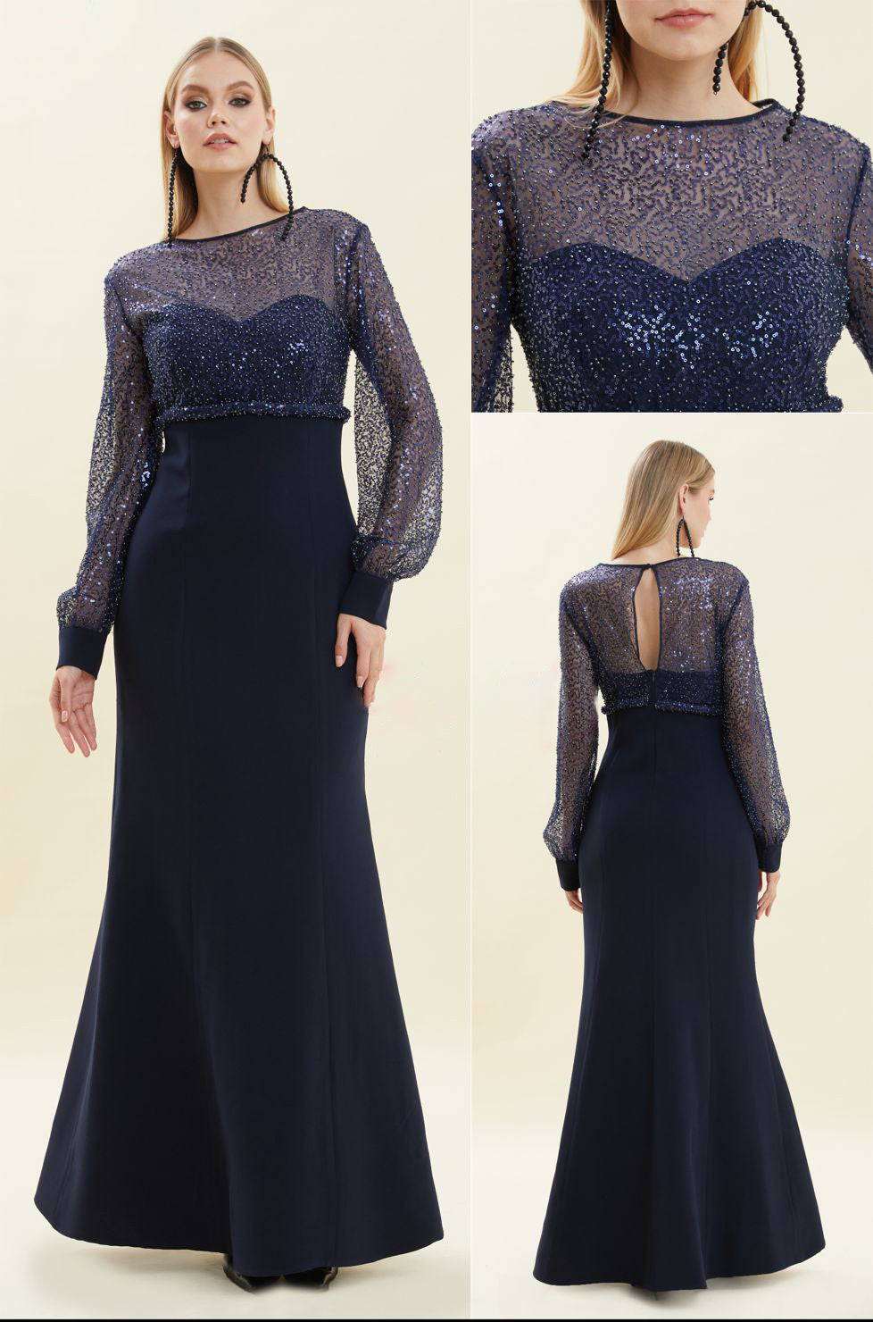 Navy Enchantress Gown 14 / Navy