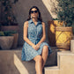 Azure Bloom Dress